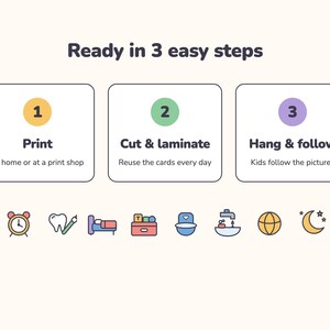 Kids Routine Chart Bundle Printable, Visual Schedule, Chore Chart, Potty Chart, First Then Board (PDF) image 4