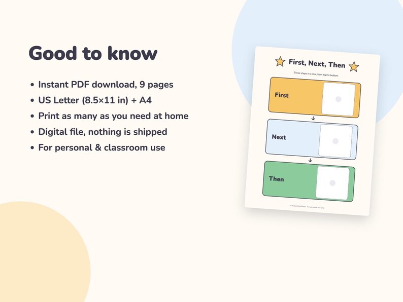 First Then Board Printable with 40 Picture Cards, First Next Then Chart for Toddlers (PDF) image 5
