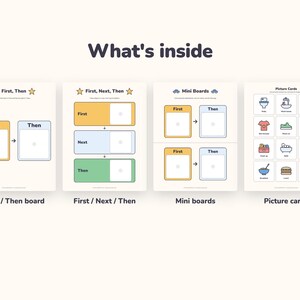 First Then Board Printable with 40 Picture Cards, First Next Then Chart for Toddlers (PDF) image 2