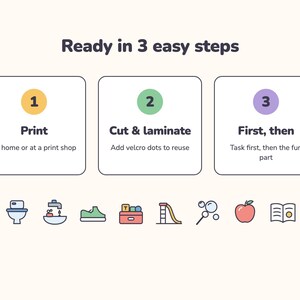 First Then Board Printable with 40 Picture Cards, First Next Then Chart for Toddlers (PDF) image 4