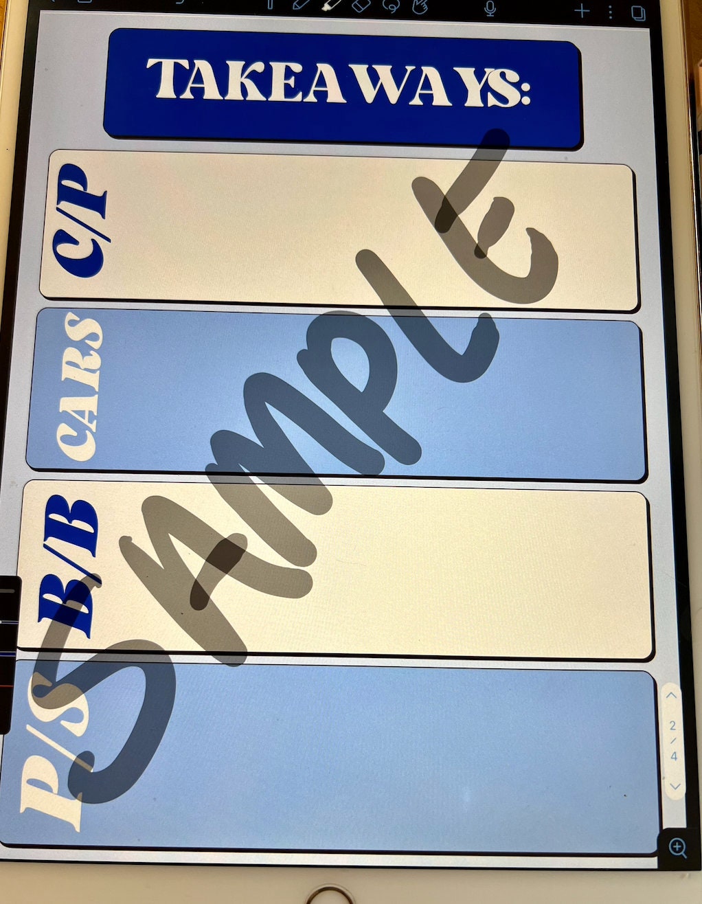 MCAT Full Length Review Template blue Etsy