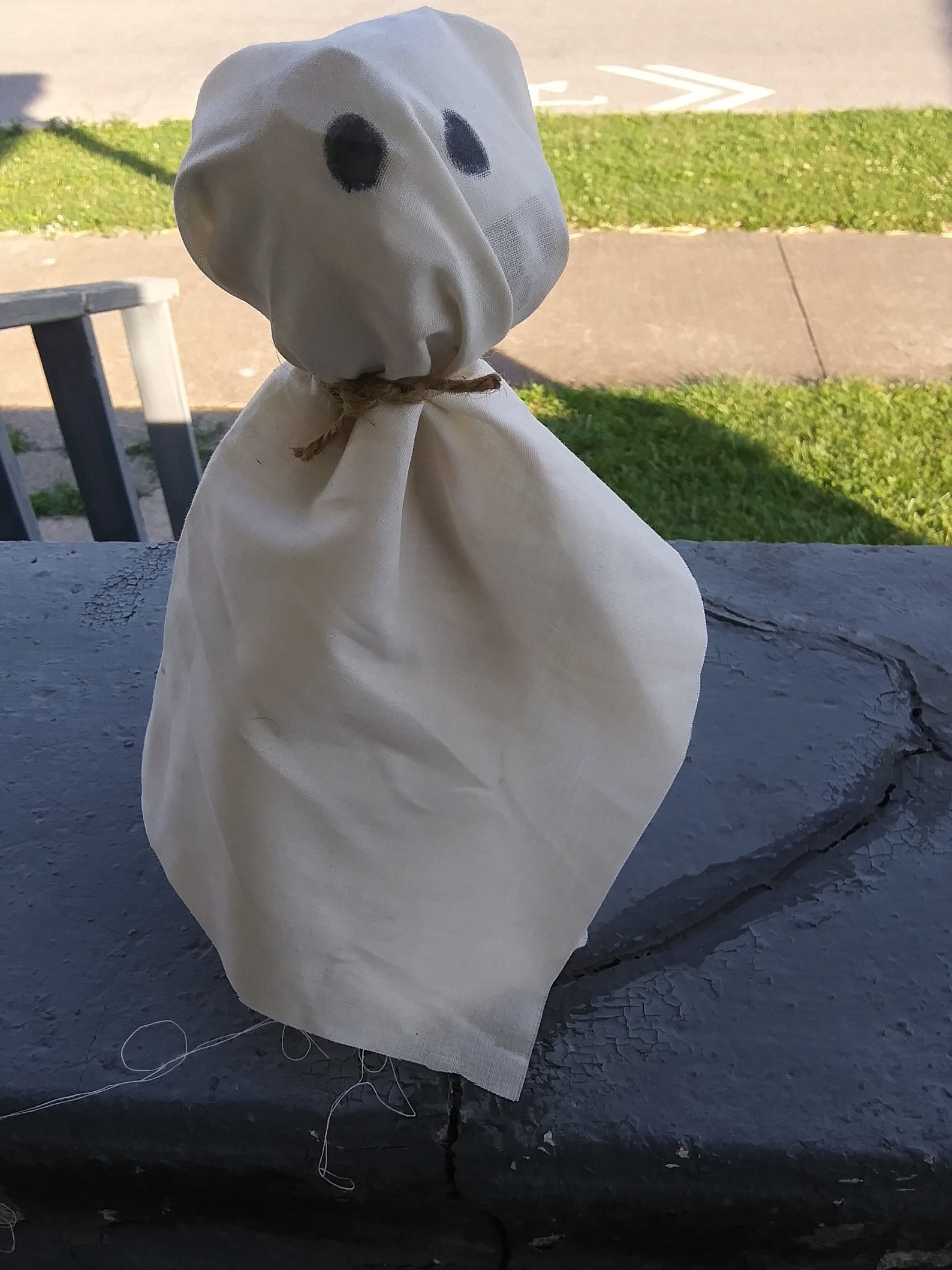 Garbage Can Ghost Ghost Decoration from Recycled Trash Etsy