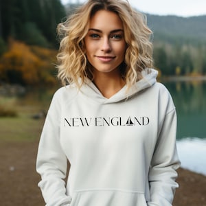 New England Unisex Hoodie, High quality, Maine, New Hampshire, Vermont, Massachusetts, Rhode Island, Connecticut,  East Coast, gift