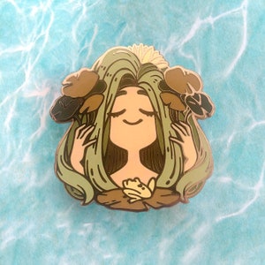 Pin de esmalte duro Lilypad *versión de chapado en oro*