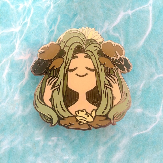 Lilypad Hard Enamel Pin *gold plating version*