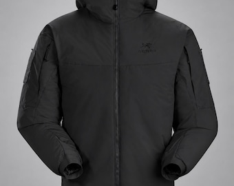 Arc'teryx Hooded Winter Jacket, Windproof Outdoor Coat, Warm Puffer Jacket for Men
