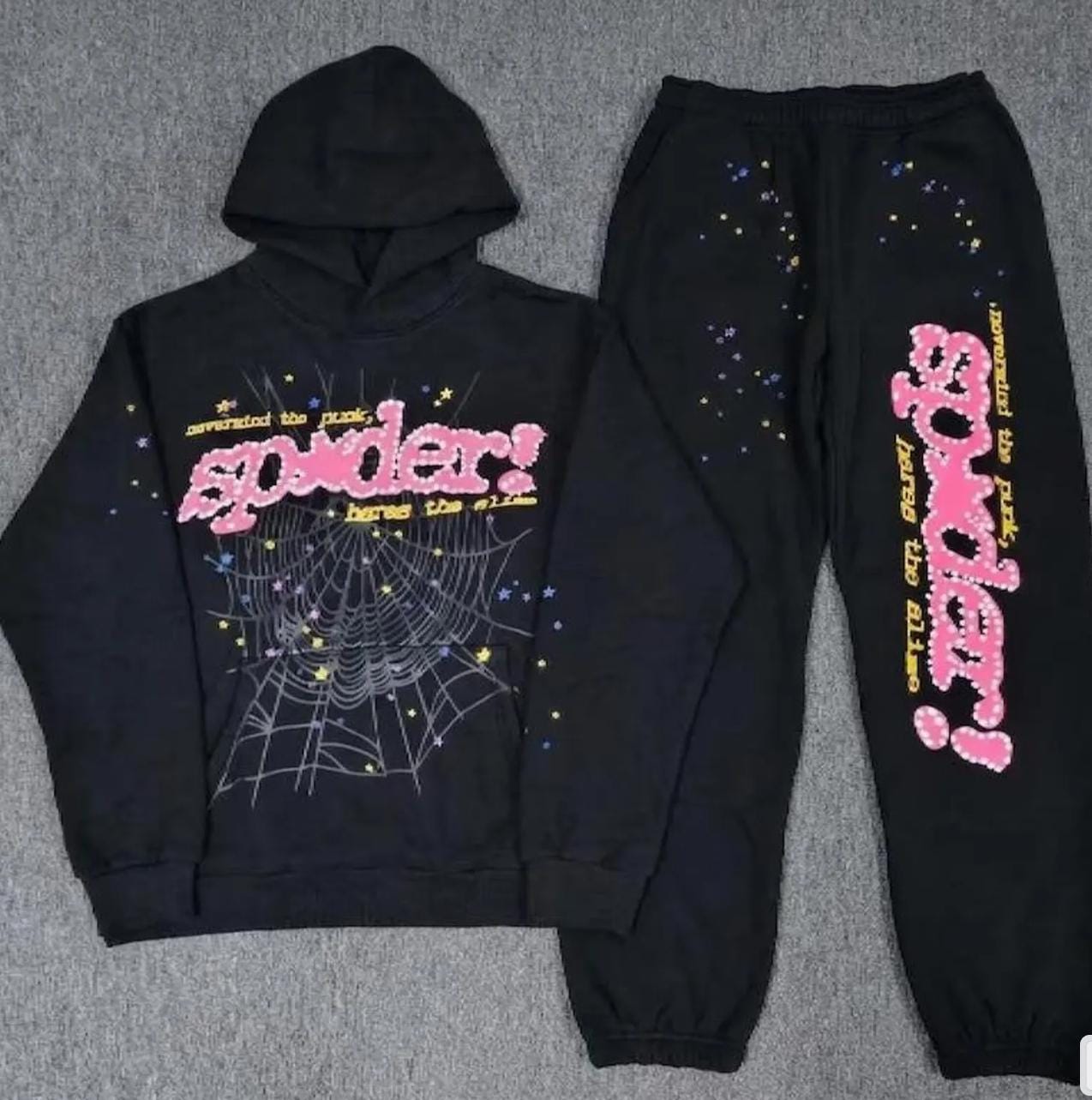 Sp5der hoodie pink - Etsy 日本