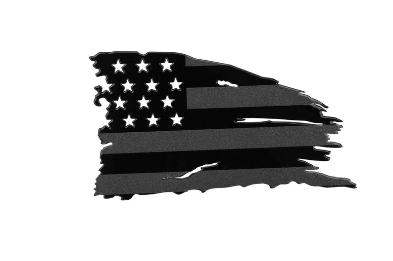 Trailer Hitch Cover Subdued American Flag Fox MetalFab Punisher