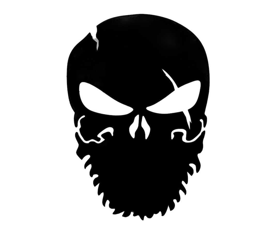 Bearded Black Punisher Trailer Hitch Cover Etsy Canada