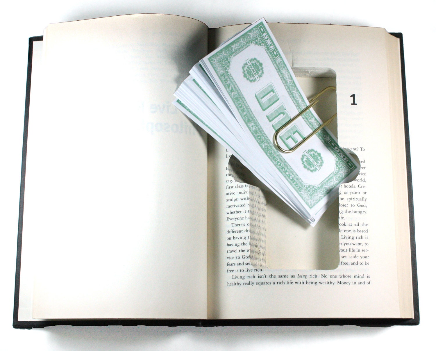 SneakyBooks Recycled Hollow Book Money Diversion Safe money Etsy