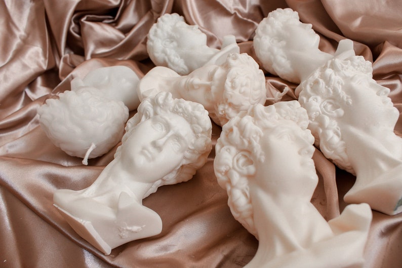 David Bust Candle / Home Decor Candle / Sculpture / Etsy