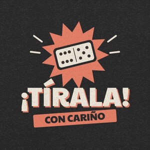 Camiseta Tírala con Cariño, Camisa de Dominó Chistosa, Regalo de Navidad para Papá o Tío, Unisex