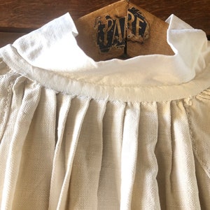 Antique French Linen Shirt 19th Century hemp Chore chemise