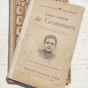 Livres vintage français pour apprenants de langues, 1900 leçons de français