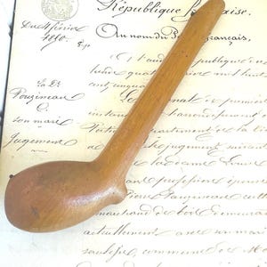 Antique French Pipe Case Hand carved wooden holder