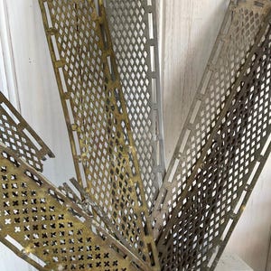 Lot von Antique Französisch Finger Platte Tür Push Messing Plaques für Reparatur Projekte