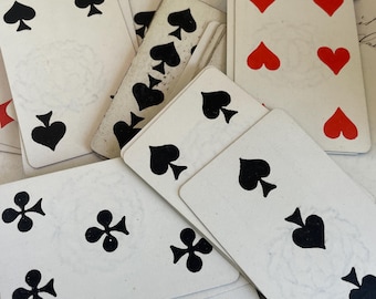 Mazzo di 50 carte da gioco francesi vintage di Judith Charles Lahire