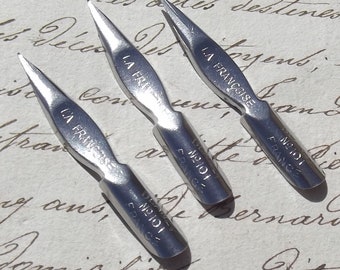 Vintage French Pen Nibs, La Francoise #101, Set of 3