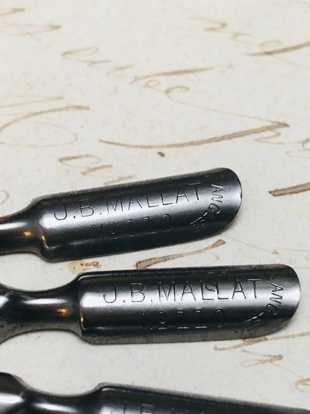 Vintage French Pen Nibs Plumes English Quill Nibs for Art Projects Etc