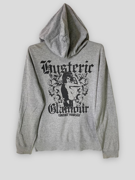 Hysteric Glamour, Vintage Hysteric glamour contort yourself zip up hoodie sweatshirt japanese brand streetwear sweater harajuku punk rocker size Small