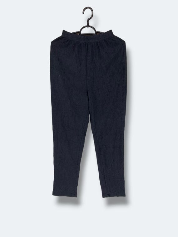 Issey Miyake, Vintage 90s Issey miyake hai sporting gear crepe pant collectible designer avantgarde casual easy trouser womenswear black size Small