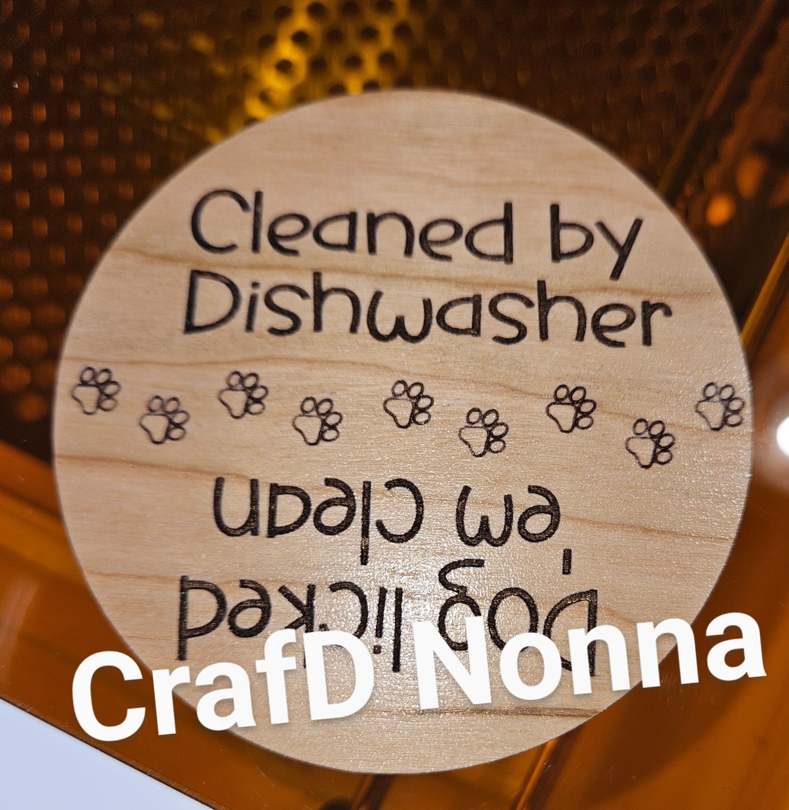 Wooden Handmade Dishwasher Clean and Dirty Sign With Magnet on Back. - Etsy