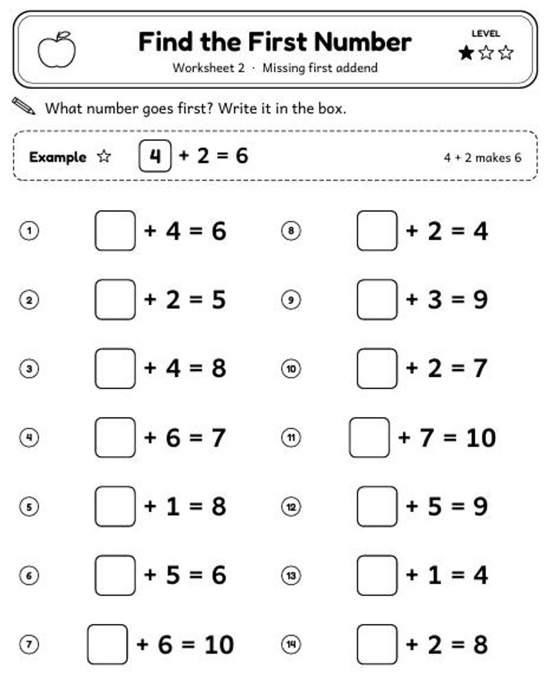 Number Adding Pages Math Addition Worksheets, 20 Printable Fill in the Blanks Pages ...