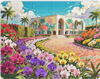 30-Piece Flower Garden Jigsaw Puzzle: Calming Scenic Activity for Seniors (Large Pieces)