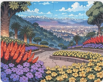 30-Piece Dementia Puzzle Collection, Large Piece Jigsaw for Seniors (Garden & Town Scenes)
