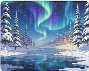 30 Piece Large Piece Jigsaw Puzzle, Calming Nature Scenes for Seniors (Memory Care Gift)