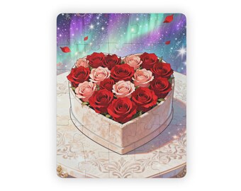 Rose Jigsaw Puzzles for Seniors, Large Piece Memory Care Gifts (30 Piece)