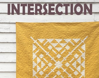 INTERSECTION Quilt Pattern - pdf / quilt pattern / modern quilt pattern / medallion quilt