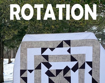 ROTATION Quilt Pattern - pdf / quilt pattern / modern quilt pattern / modern quilting