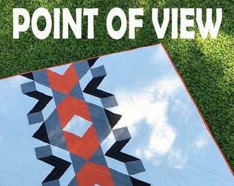 POINT of VIEW Quilt Pattern - pdf / quilt pattern / modern quilt pattern / modern quilting