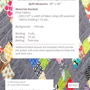 MAZED Quilt Pattern pdf / quilt pattern / modern quilt pattern / modern quilting / scrap quilt pattern / beginner quilt pattern image 2