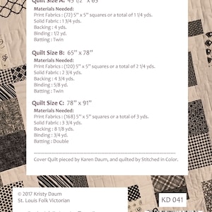 MODERN D9P Quilt Pattern pdf / quilt pattern / modern quilt pattern / modern quilting/ scrap quilt pattern image 2