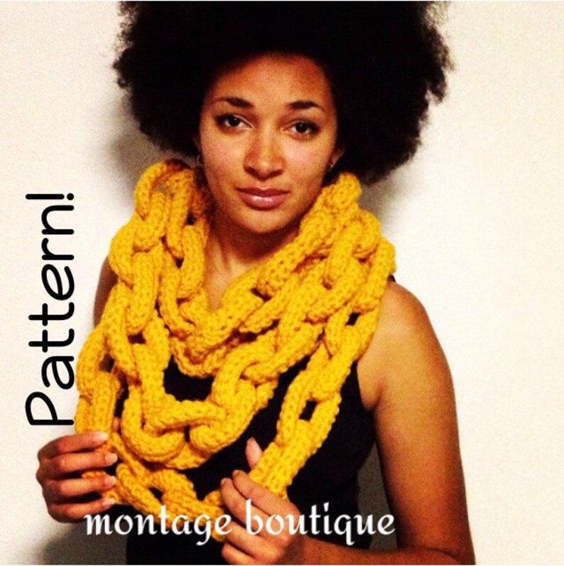 PATTERN ONLY Crochet Chain Link Scarf3 Lengths Etsy