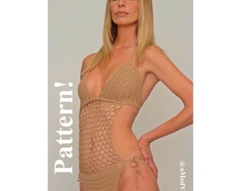 PATTERN ONLY crochet one piece swimsuit