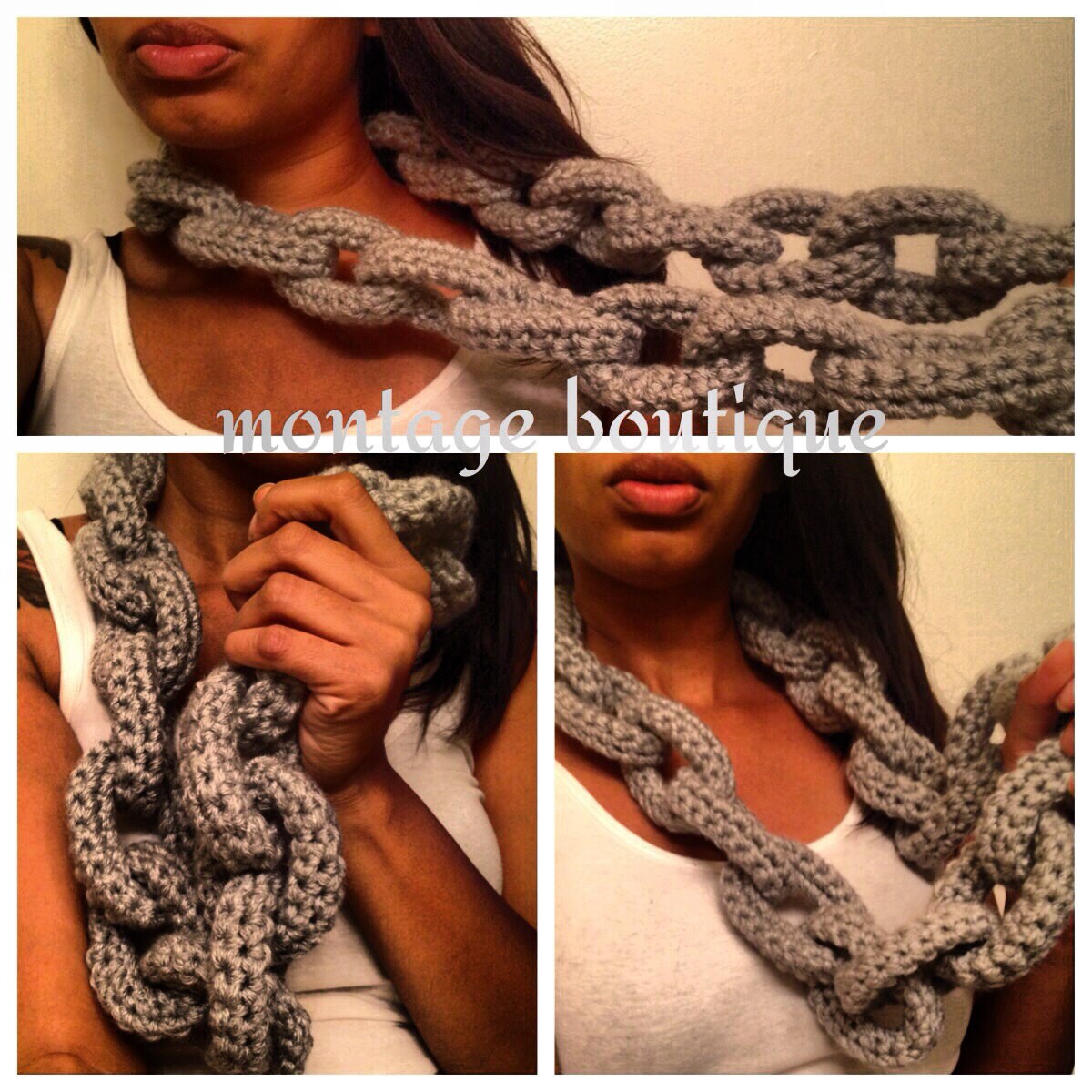 MADE TO ORDER chain link scarf Etsy