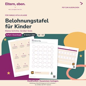 Tabla de recompensas infantil para imprimir, estrellas, hábitos y vales, PDF A4
