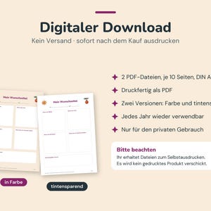 Kinderwenslijst (printbaar) | Aftellen naar Kerstmis | Brief aan de Kerstman | Papieren slinger van 24 dagen | PDF-download afbeelding 10