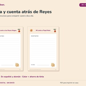 Kinderwenslijst (printbaar) | Aftellen naar Kerstmis | Brief aan de Kerstman | Papieren slinger van 24 dagen | PDF-download afbeelding 4