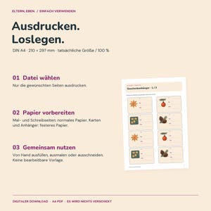 Geschenkanhänger Weihnachten zum Ausdrucken | 24 Anhänger mit 4 Motiven | Stern, Kugel, Plätzchen und Zapfen | A4 PDF Bild 8