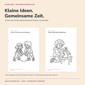 Disegni di Natale da colorare per bambini | 12 pagine da colorare con Mila e Theo | Biscotti, albero, neve e regali | PDF in formato A4 immagine 9