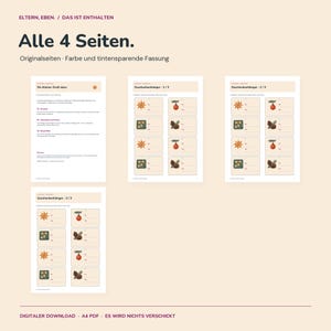 Geschenkanhänger Weihnachten zum Ausdrucken | 24 Anhänger mit 4 Motiven | Stern, Kugel, Plätzchen und Zapfen | A4 PDF Bild 2