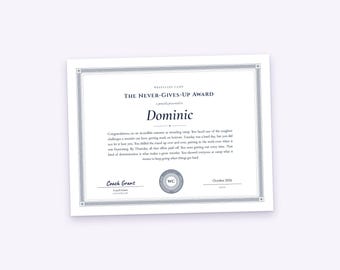 Wrestling Camp Certificate and Letter Set for Each Camper, Any Occasion, Printable PDF