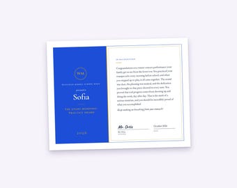 Certificado y carta para cada músico de la banda, para cualquier ocasión, PDF imprimible