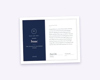 Track Camp Certificate and Letter Set for Each Camper, Any Occasion, Printable PDF