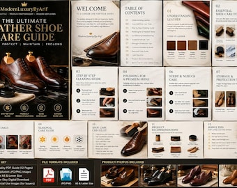 Leather Shoe Care Guide, Cleaning & Polishing Instructions (PDF Download)