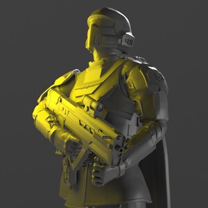 Helldiver – Pose 2, figurine en résine imprimée en 3D, 15 cm